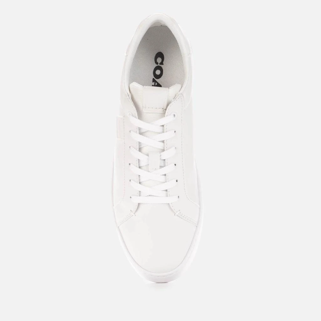 商品Coach|Coach Men's Lowline Leather Low Top Trainers - Optic White,价格¥629,第3张图片详细描述