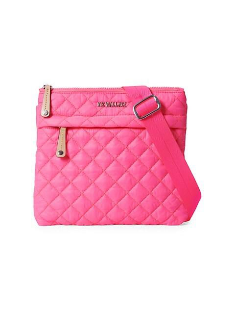 Metro Flat Quilted Nylon Crossbody Bag商品第1张图片规格展示