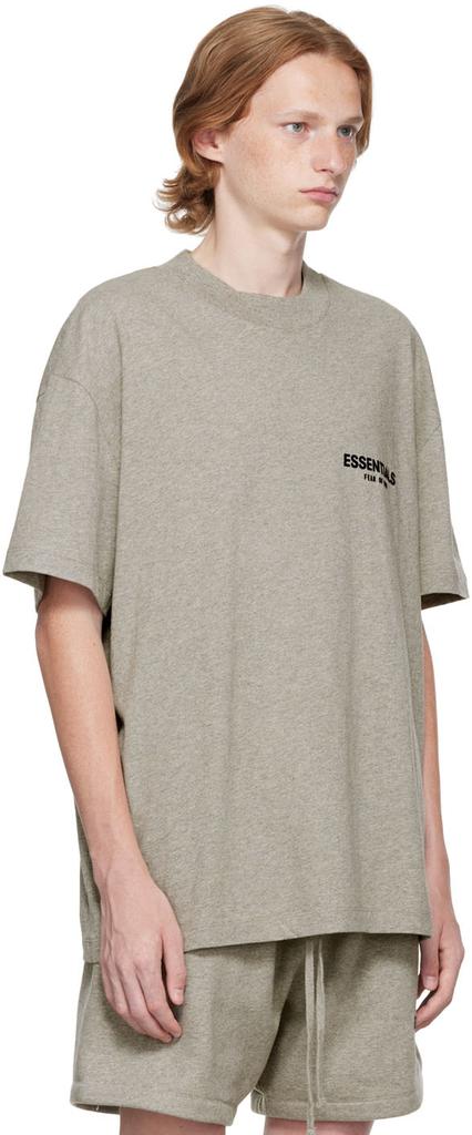 Gray Cotton T-Shirt商品第2张图片规格展示