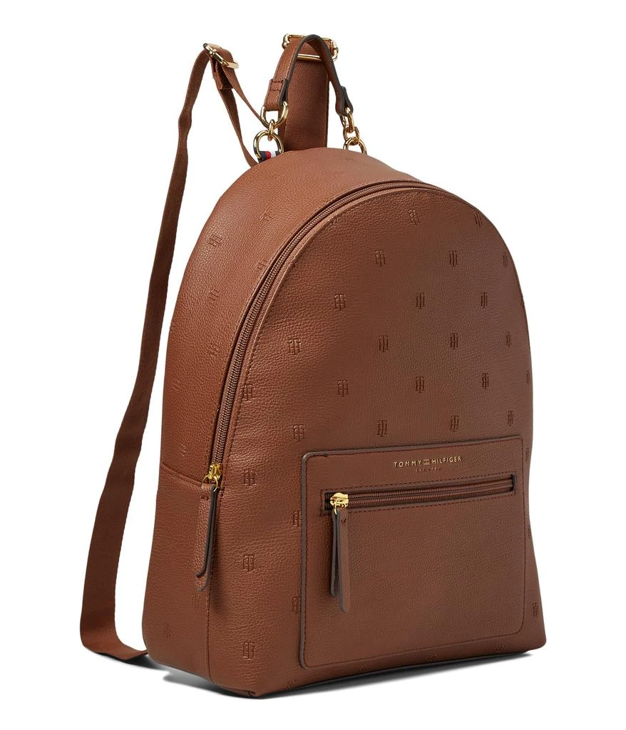 商品Tommy Hilfiger|Amelia II Medium Dome Backpack-Embossed TH Serif Critter PVC,价格¥625,第1张图片