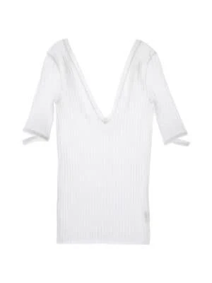 商品Helmut Lang|Ribbed V-Neck Top,价格¥180,第3张图片详细描述