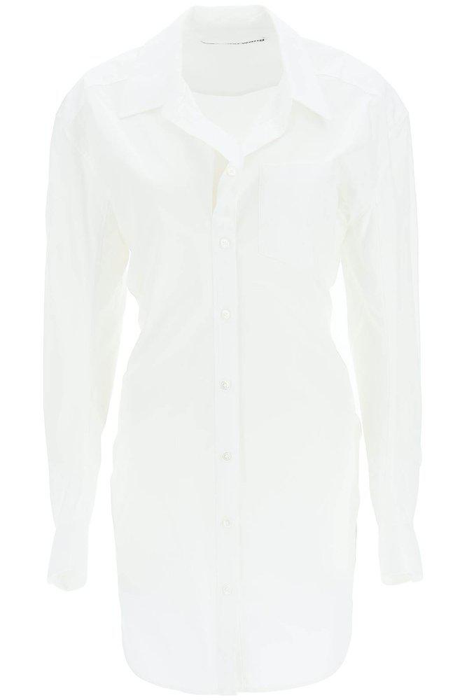 Alexander Wang Fitted Buttoned Mini Shirt Dress商品第1张图片规格展示