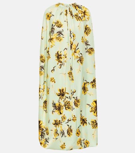 商品Jil Sander|花卉披肩式中长连衣裙,价格¥12820,第1张图片