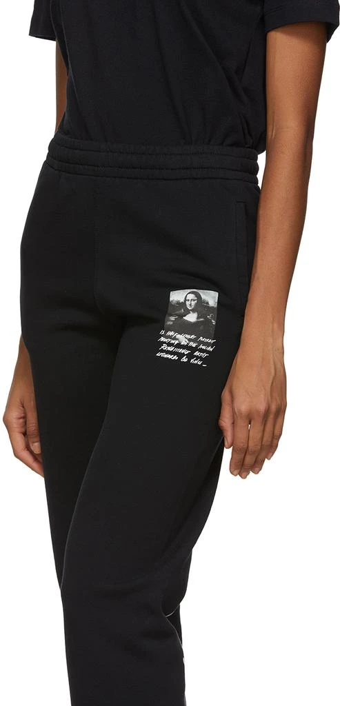 商品Off-White|Black Monalisa Slim Lounge Pants,价格¥1884,第4张图片详细描述