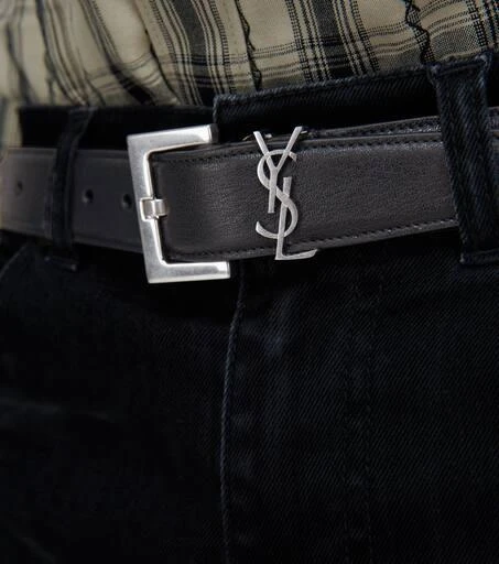 商品Yves Saint Laurent|Slim leather belt,价格¥4898,第3张图片详细描述