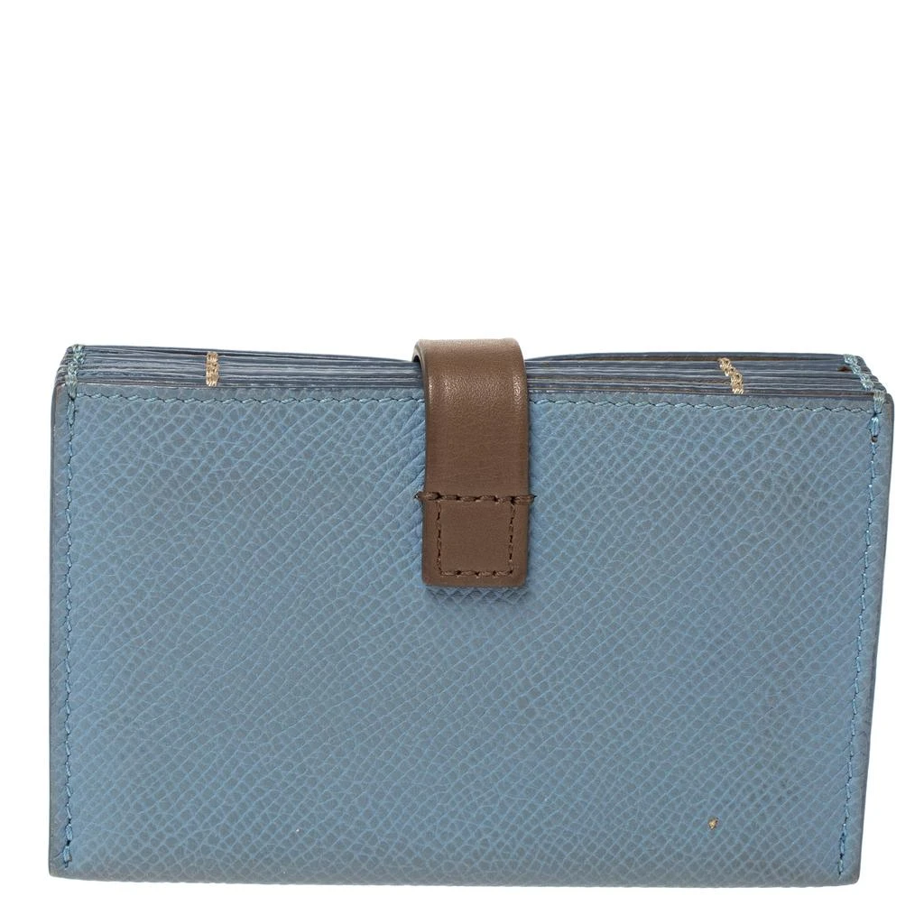 商品[二手商品] Celine|Celine Dusty Blue Grained Leather Accordeon Card Holder,价格¥1592,第4张图片详细描述