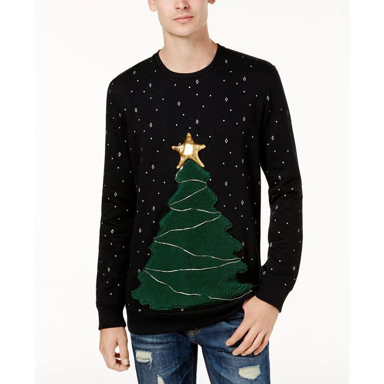 商品American Rag|Men's LED Tree Fleece Sweater, Created for Macy's,价格¥76,第1张图片