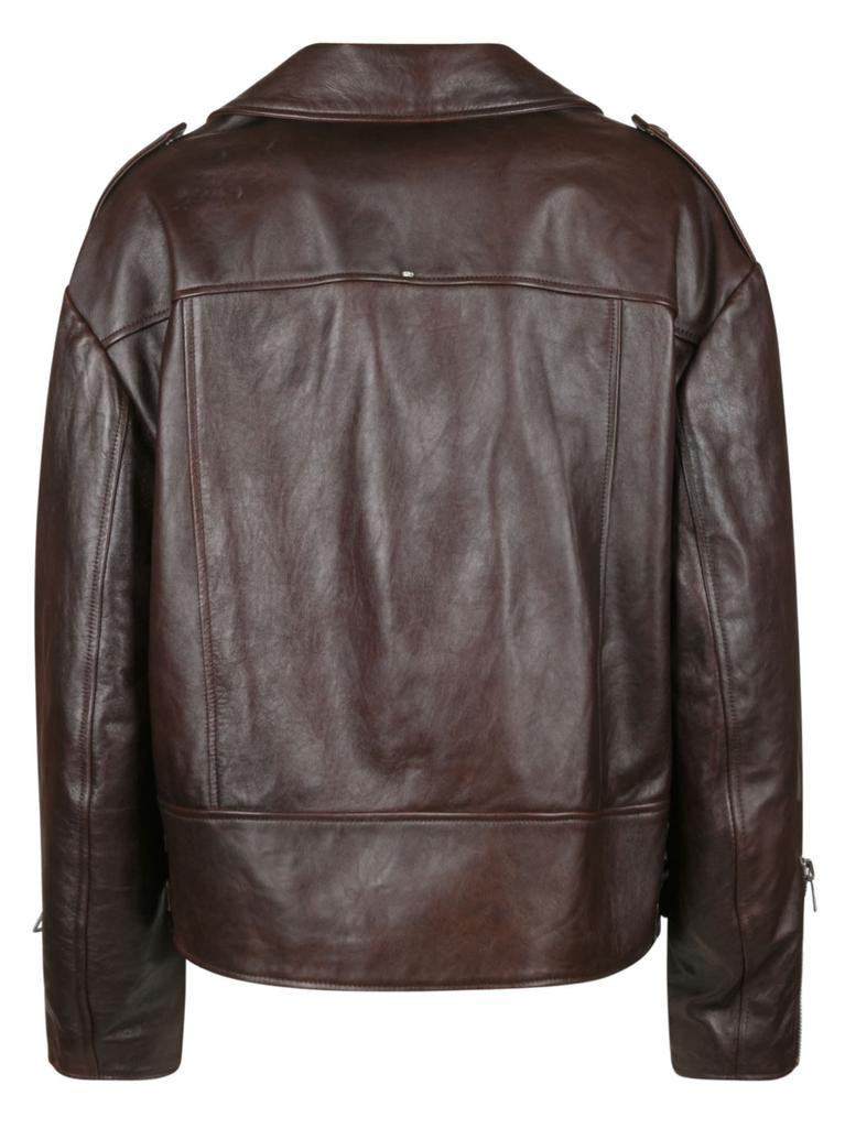 SportMax Ananas Leather Jacket商品第2张图片规格展示