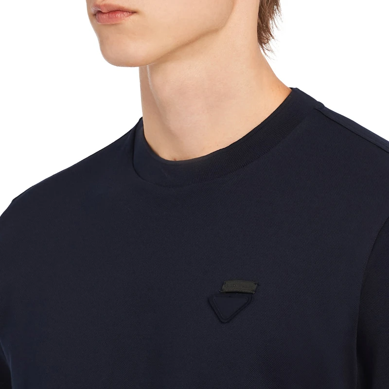 商品Prada|Prada 普拉达 蓝色棉男士T恤 UJN452-XGS-F0124,价格¥3320,第1张图片
