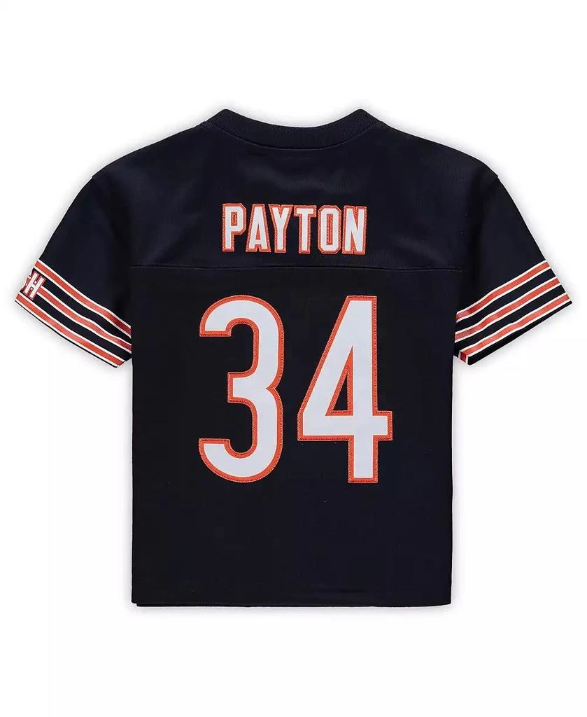 商品Mitchell & Ness|Toddler Boys and Girls Walter Payton Navy Chicago Bears 1985 Retired Legacy Jersey,价格¥479,第4张图片详细描述