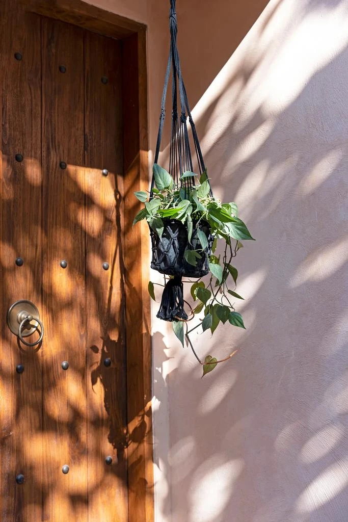 商品预计3周后发货 Bazar Bizar|Le Porte-Plante Macramé - Noir - L,价格¥9239,第3张图片详细描述