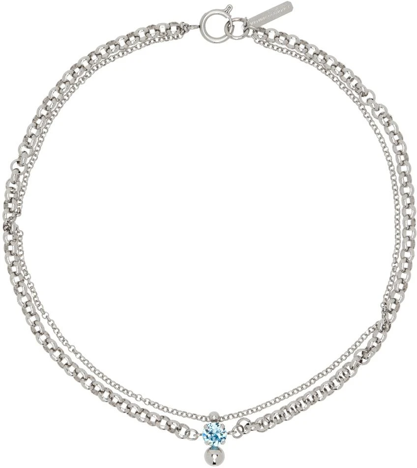 商品Justine Clenquet|SSENSE Exclusive Silver Josh Necklace,价格¥676,第1张图片