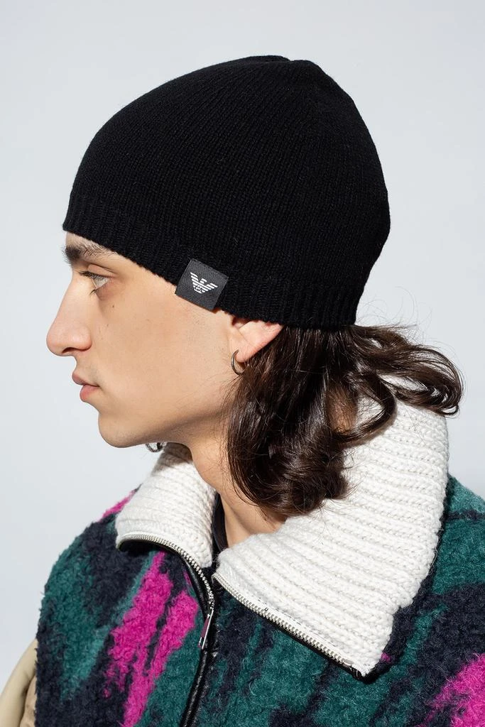 商品Emporio Armani|Emporio Armani Cashmere Beanie,价格¥646,第2张图片详细描述