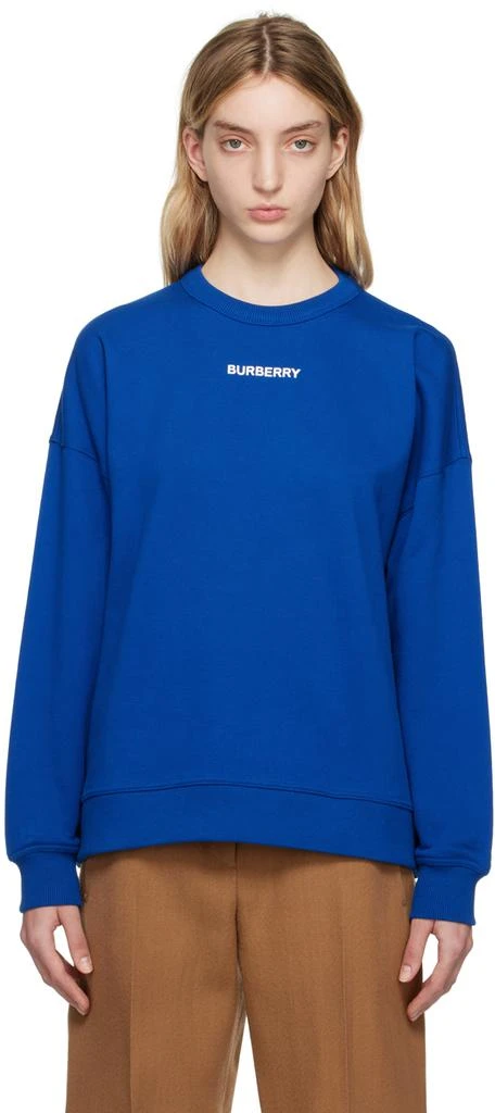 商品Burberry|Blue Printed Sweatshirt,价格¥5564,第1张图片