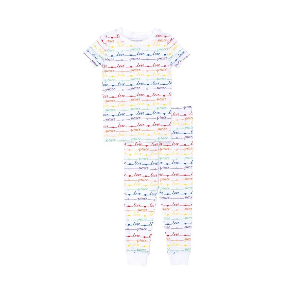 商品Pajamas for Peace|Peace and Love Baby Boys and Girls 2-Piece Pajama Set,价格¥199,第4张图片详细描述