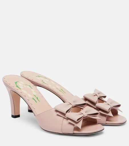 商品Valentino|Bowow 75皮革穆勒鞋,价格¥9920,第1张图片