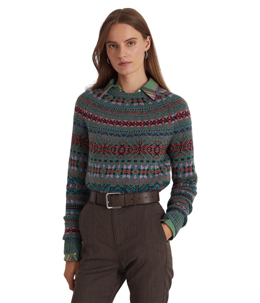 Fair Isle Wool-Blend Sweater商品第1张图片规格展示