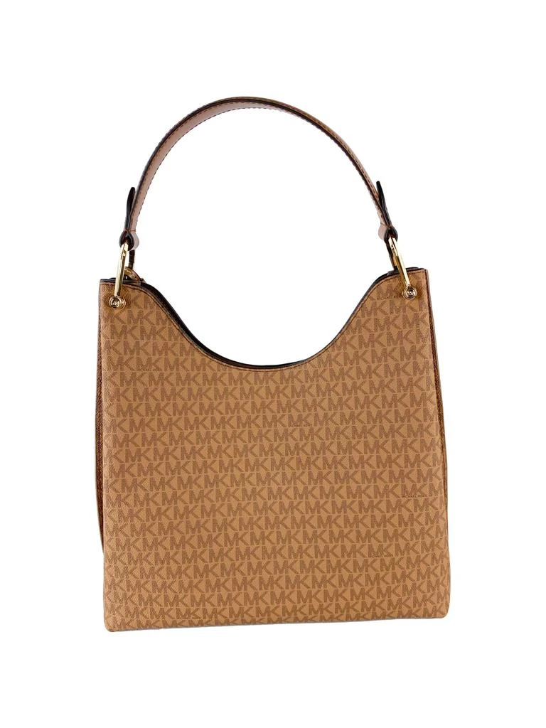 商品Michael Kors|Michael Kors Joan Large Signature Leather Slouchy Shoulder Bag Handbag (Luggage multi Women's Signature),价格¥3031,第2张图片详细描述
