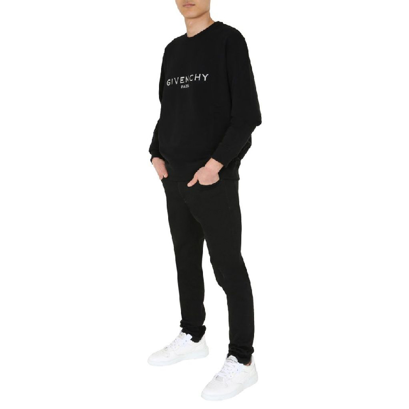Givenchy 纪梵希 男士黑色印花运动衫 BMJ06S30AF-001商品第3张图片规格展示