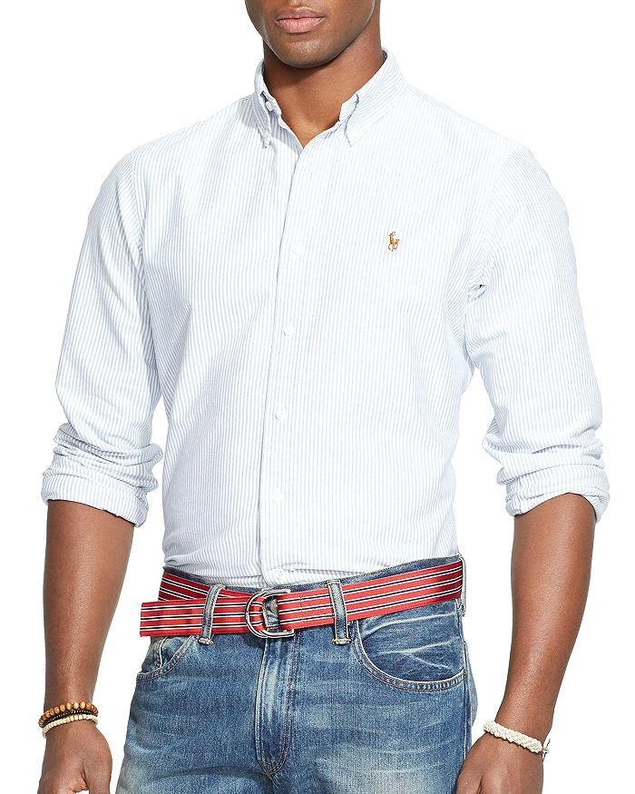 商品Ralph Lauren|Classic Fit Long Sleeve Striped Cotton Oxford Button Down Shirt,价格¥937,第5张图片详细描述