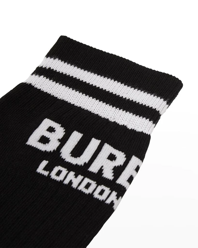 商品Burberry|Kid's Logo-Print 2-Pack Sock Set, Size S-L,价格¥412,第5张图片详细描述