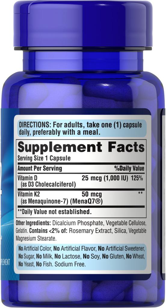 Vitamin D3 & K2 60 capsules商品第4张图片规格展示