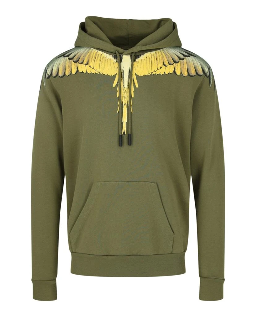 商品Marcelo Burlon|Printed Wings Hooded Sweatshirt,价格¥1363,第1张图片