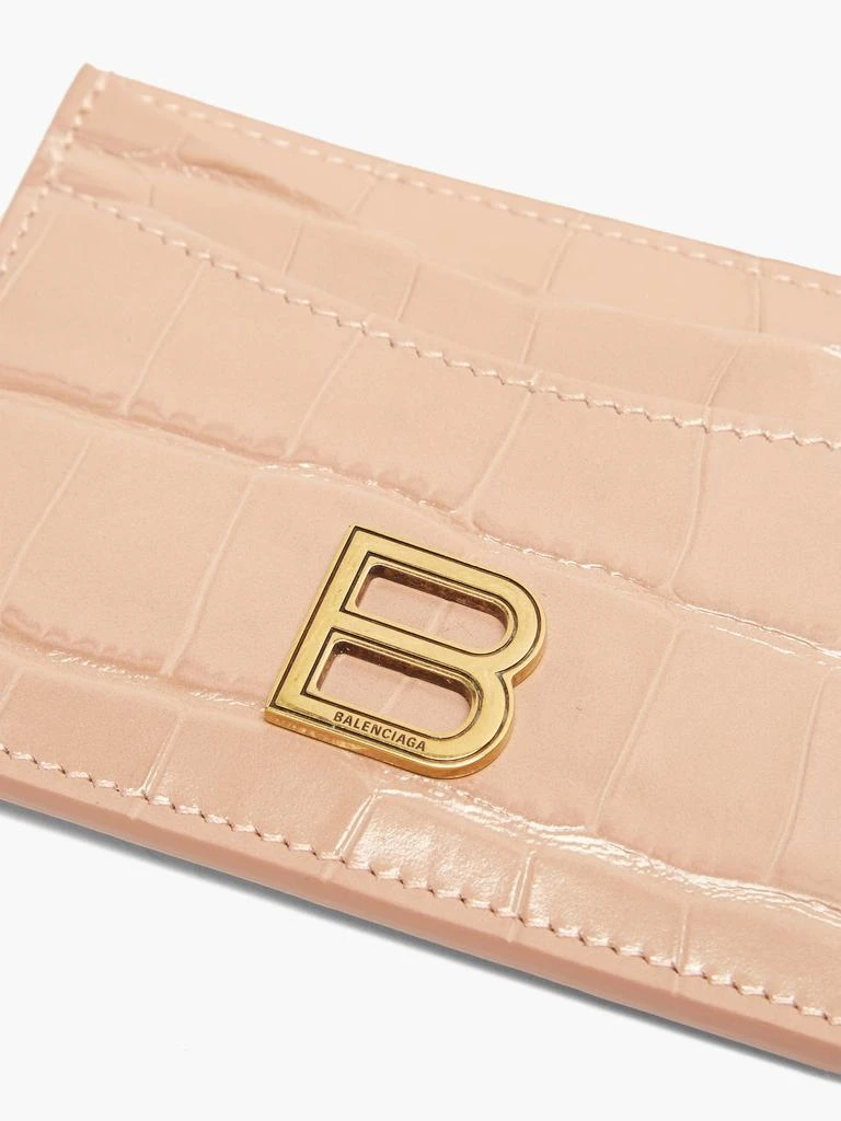 商品Balenciaga|Hourglass croc-embossed leather cardholder,价格¥2085,第2张图片详细描述