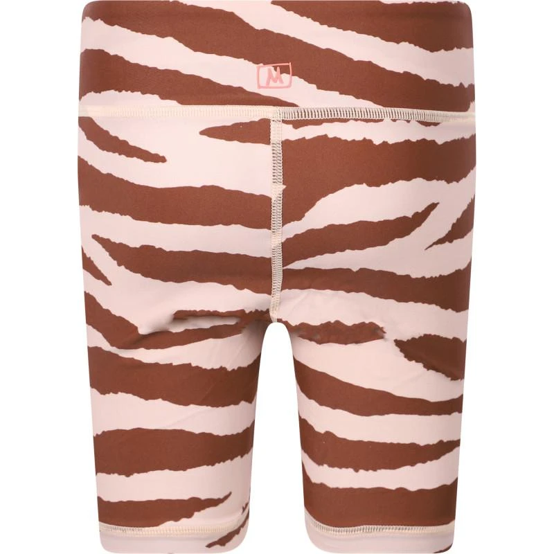 商品Munster|Zebra stripes tight sports shorts in beige and brown,价格¥340,第2张图片详细描述