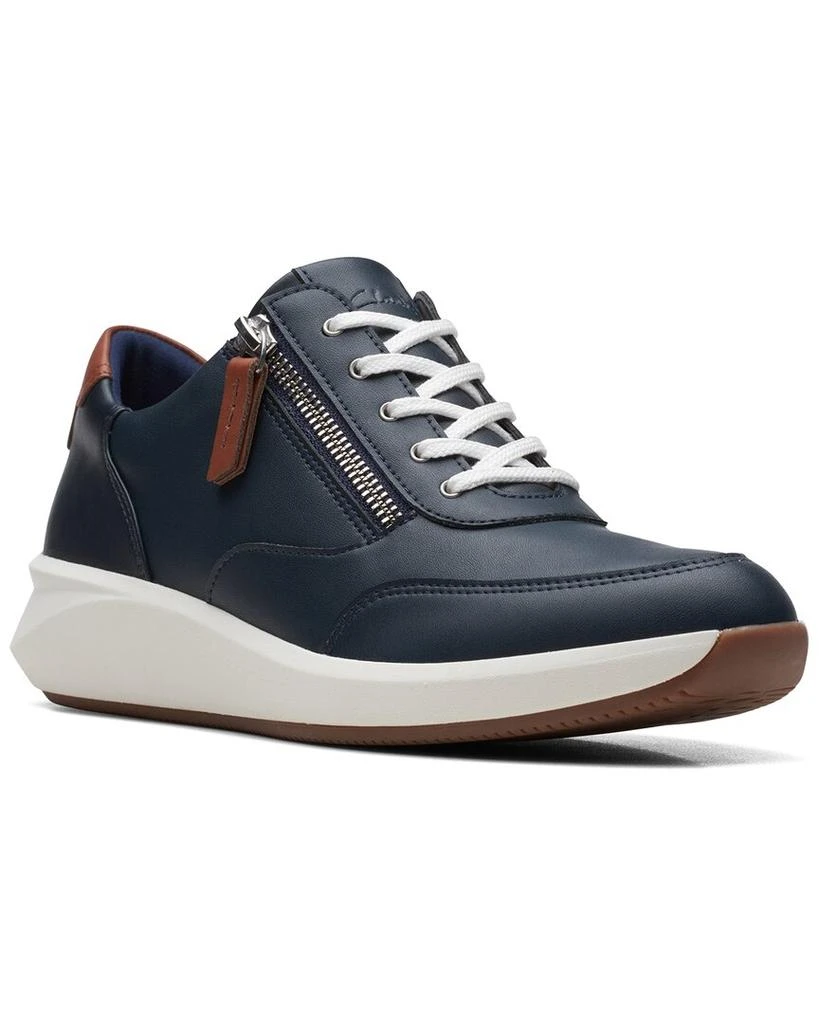 商品Clarks|Clarks Un Rio Zip Leather Sneaker,价格¥357,第2张图片详细描述