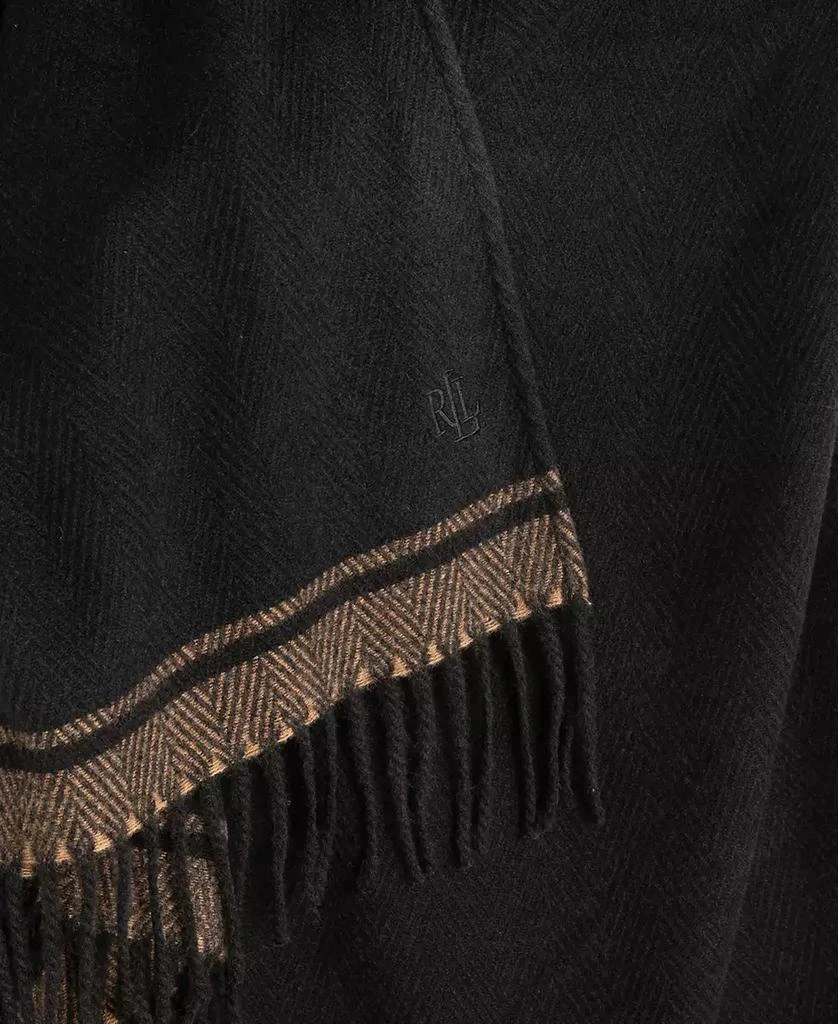 商品Ralph Lauren|Woven Knit-Collar Ruana,价格¥686,第2张图片详细描述