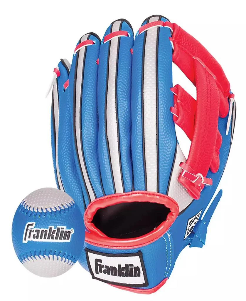 商品Franklin|Air Tech 9" Baseball Glove Right Handed Thrower With Ball,价格¥248,第1张图片