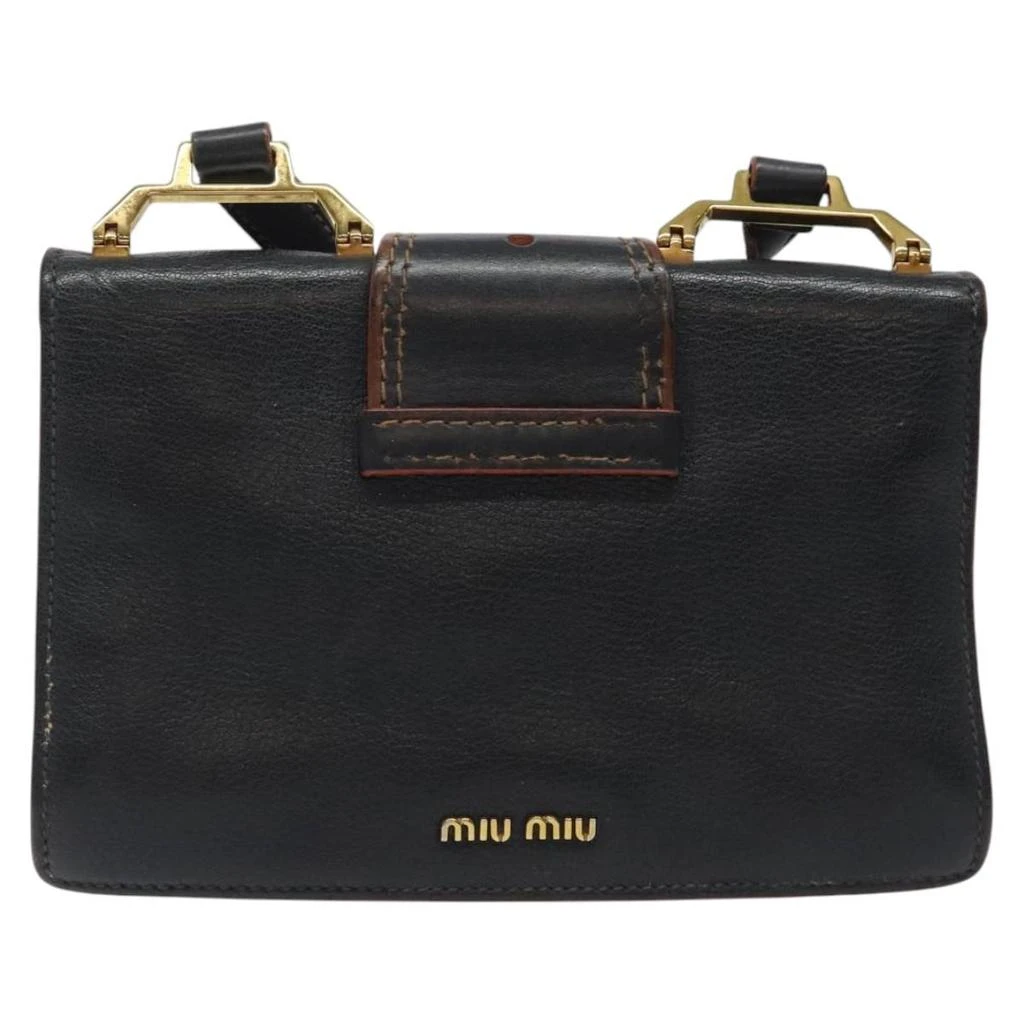 商品[二手商品] Miu Miu|Madras Leather Shoulder Bag (Pre-Owned),价格¥6796,第2张图片详细描述