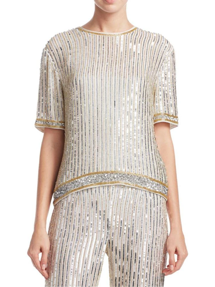 商品Ganni|Temple Sequin Top,价格¥3561,第1张图片