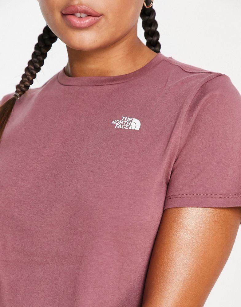 The North Face Training Foundation cropped t-shirt in pink商品第3张图片规格展示