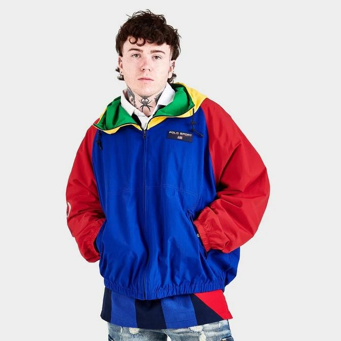 商品Ralph Lauren|Men's Polo Ralph Lauren Polo Sport Color-Blocked Windbreaker Jacket,价格¥669,第1张图片