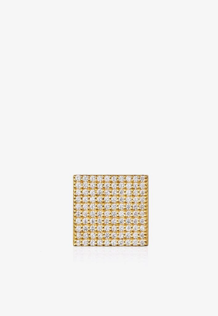 商品EÉRA|Special Order - Long Beach Diamond Stud Earring in 18-karat Yellow Gold,价格¥43837,第1张图片