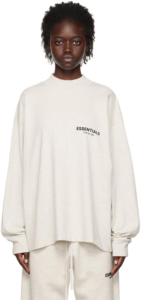 Off-White Flocked Long Sleeve T-Shirt商品第1张图片规格展示