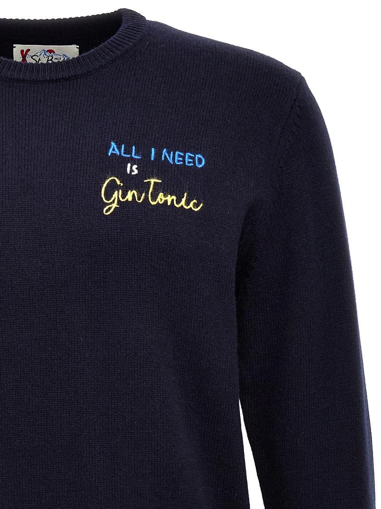 商品Mc2 Saint Barth|all I Need Is Gin Tonic Sweater,价格¥1314,第3张图片详细描述