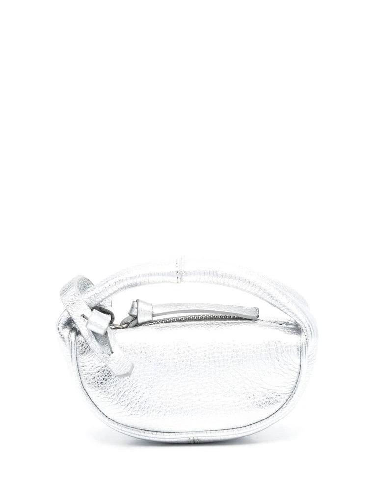商品by FAR|BY FAR Micro Cush metallic-effect leather clutch bag,价格¥1948,第1张图片