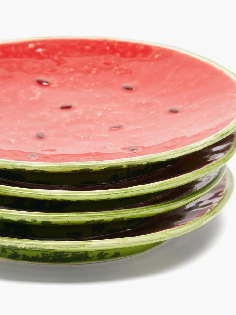 商品Bordallo Pinheiro|Set of four watermelon earthenware side plates,价格¥658,第3张图片详细描述