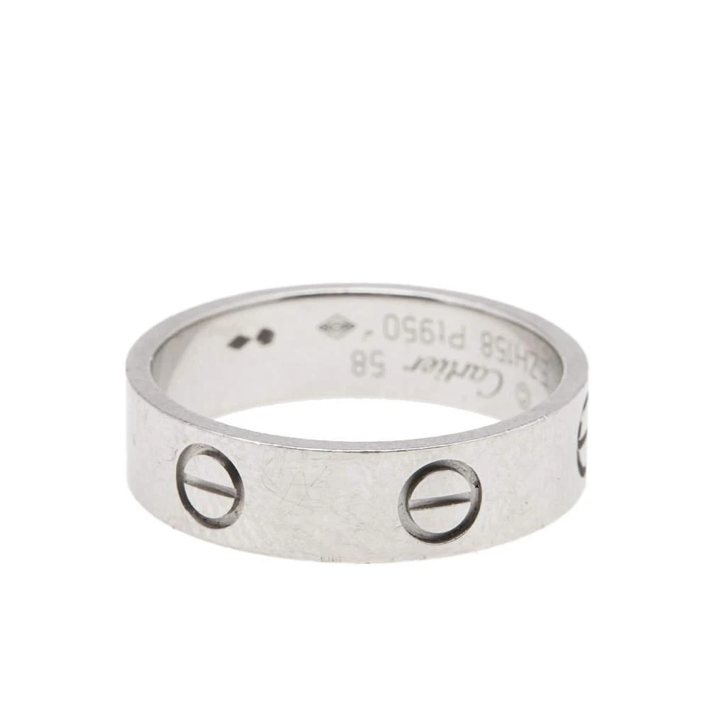 商品[二手商品] Cartier|Cartier Love Platinum Band Ring Size 58,价格¥9976,第2张图片详细描述