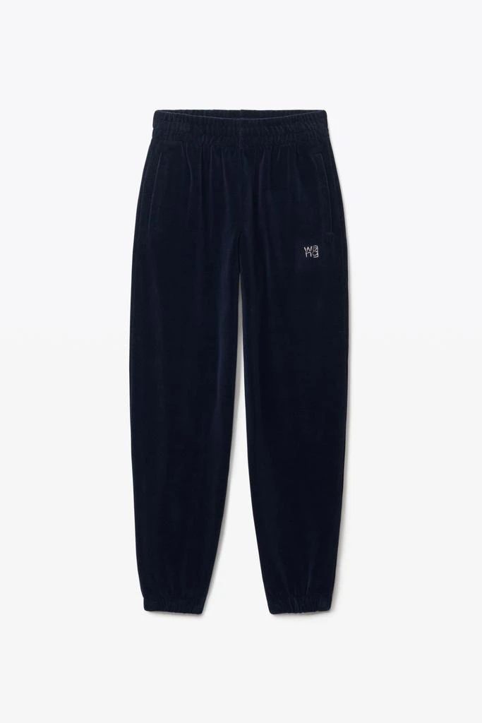 商品Alexander Wang|HOTFIX LOGO SWEATPANT IN VELOUR,价格¥1247,第3张图片详细描述