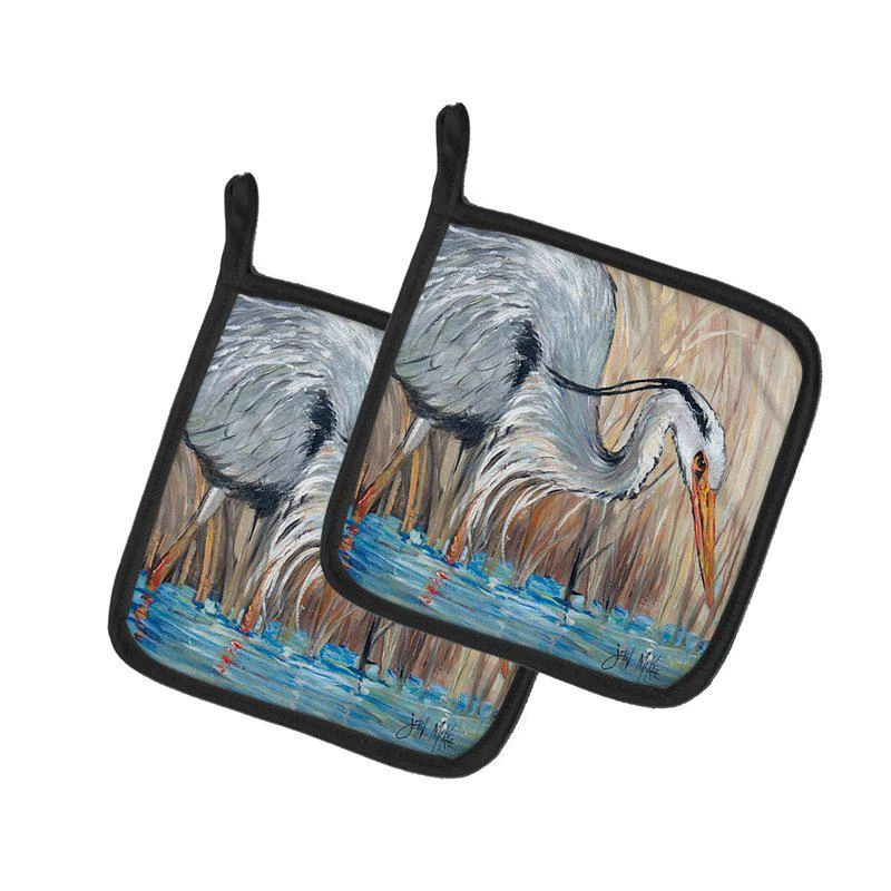 商品Caroline's Treasures|Blue Heron Pair of Pot Holders,价格¥170,第1张图片