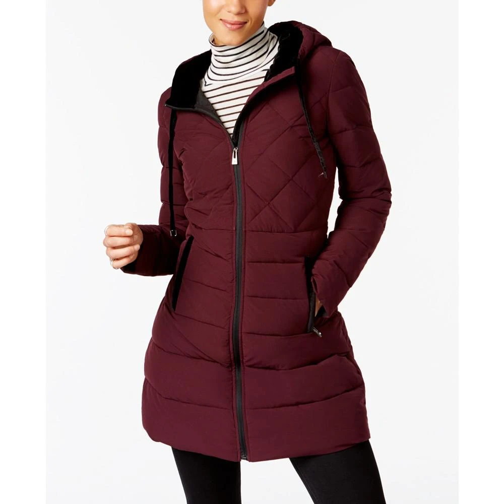 商品INC International|INC Velvet-Trim Puffer Coat, Created for Macy's,价格¥973,第1张图片