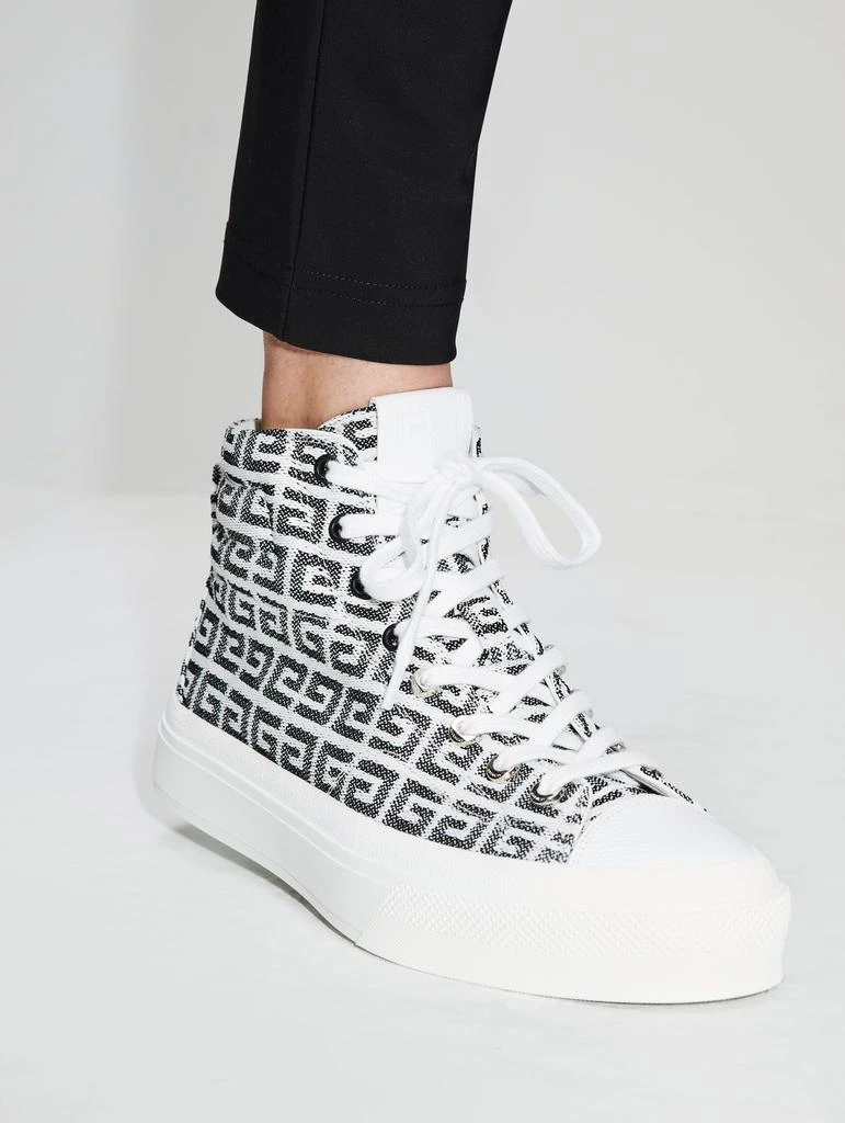 商品Givenchy|High Sneakers City In 4G Jacquard,价格¥2218,第2张图片详细描述