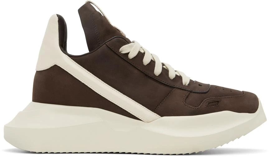 商品Rick Owens|Brown Geth Sneakers,价格¥4185,第1张图片