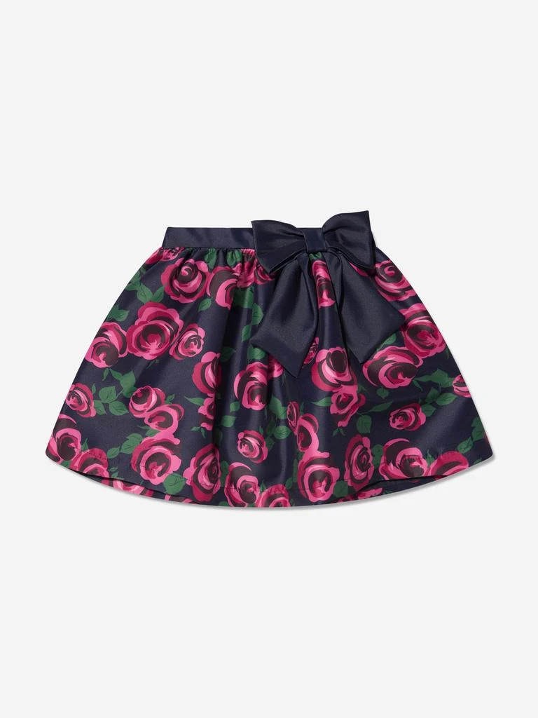 商品Mama Luma|Mama Luma Navy Girls Rose Print Skirt,价格¥565,第1张图片