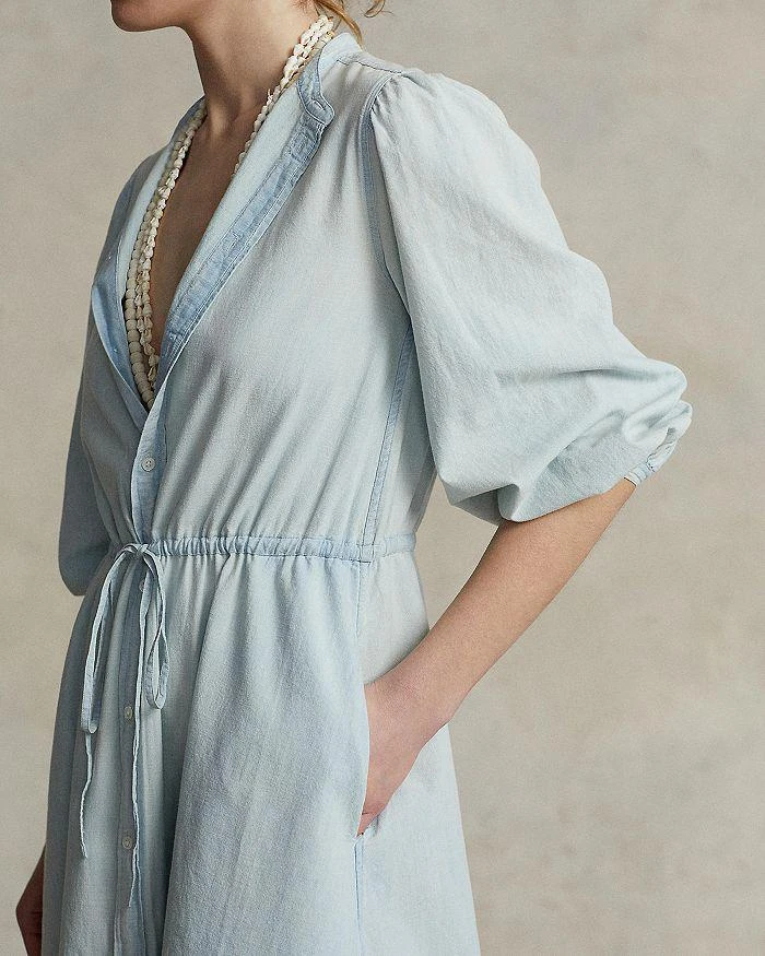 商品Ralph Lauren|Cotton Chambray Midi Dress,价格¥599,第4张图片详细描述