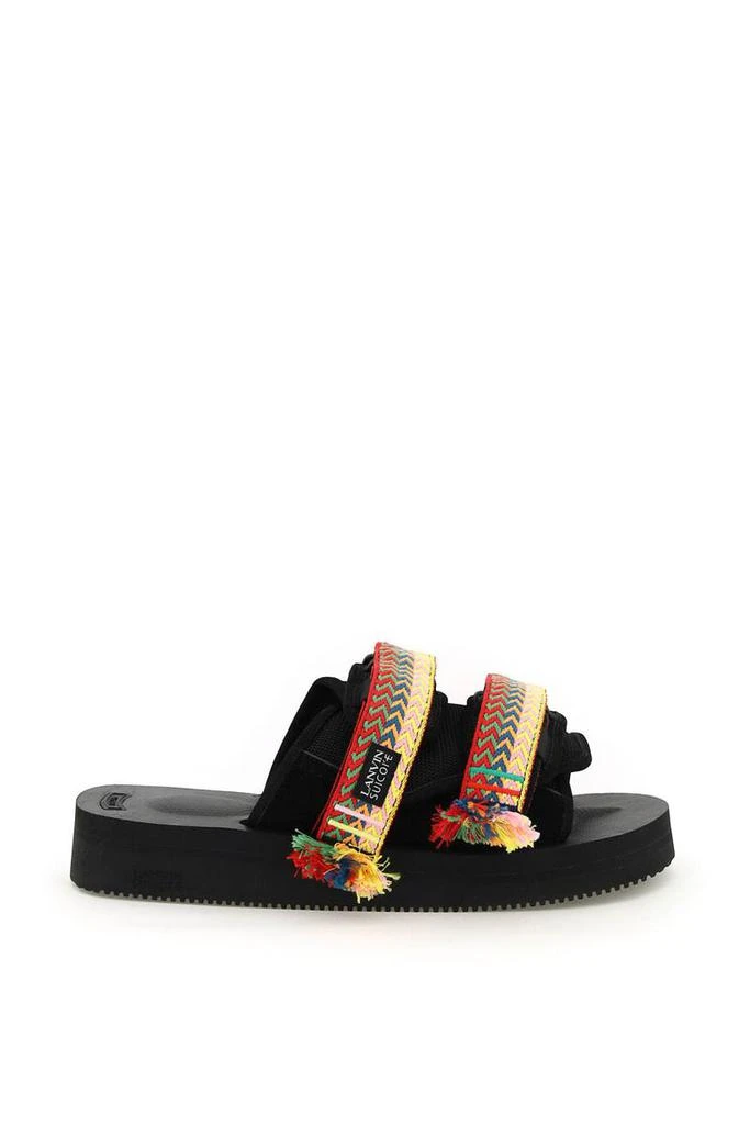 商品Lanvin|Lanvin nubuk slides,价格¥1917,第1张图片